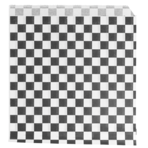 Bolsa abierta a 2 lados 16x16.5 cm negra/blanca