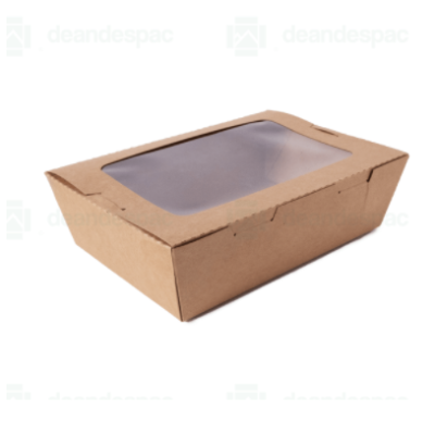 3190041 - Caja Kraft Ventana 1600ml